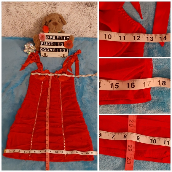 🌹 VS Wicked Open-Cup Ruched Slip 🌹 - Picture 8 of 15